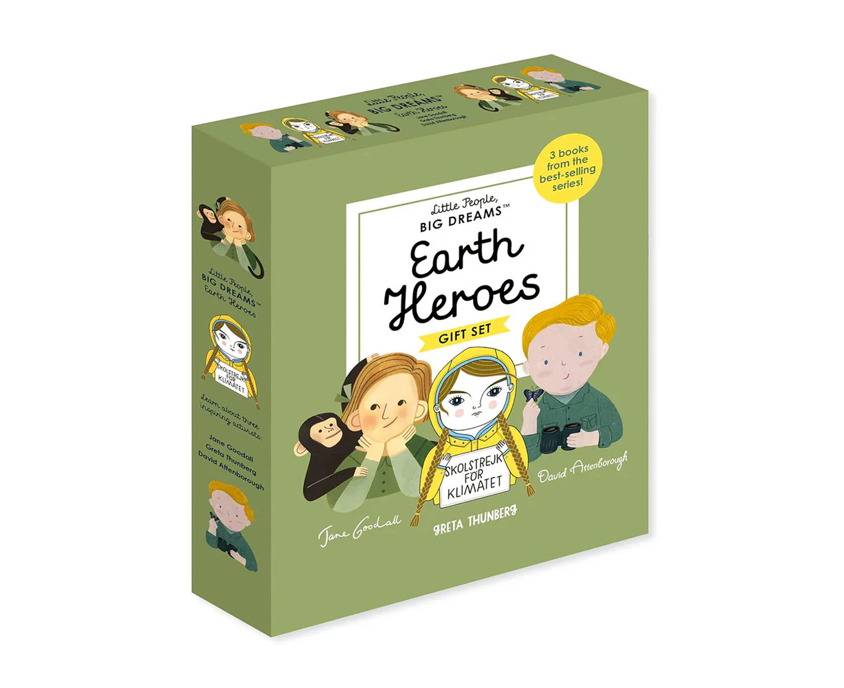 3pc Promotional Little People Big Dreams Earth Heroes Learning Collection 6-9Y+