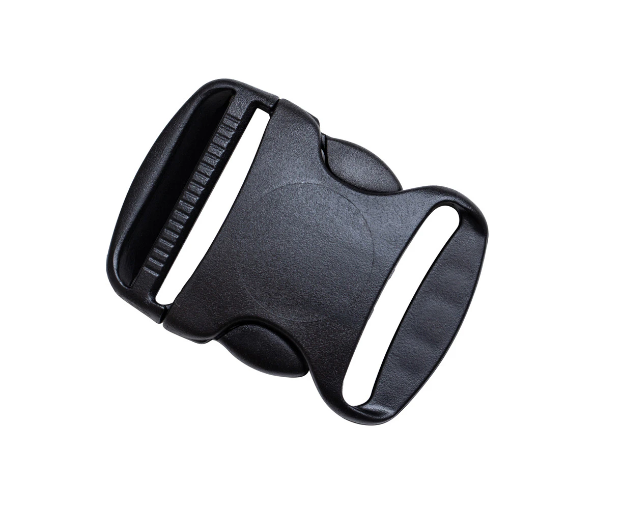 GMP Trovato Premium Plastic Side Release Buckle Clip 50 mm Bag 6 Black