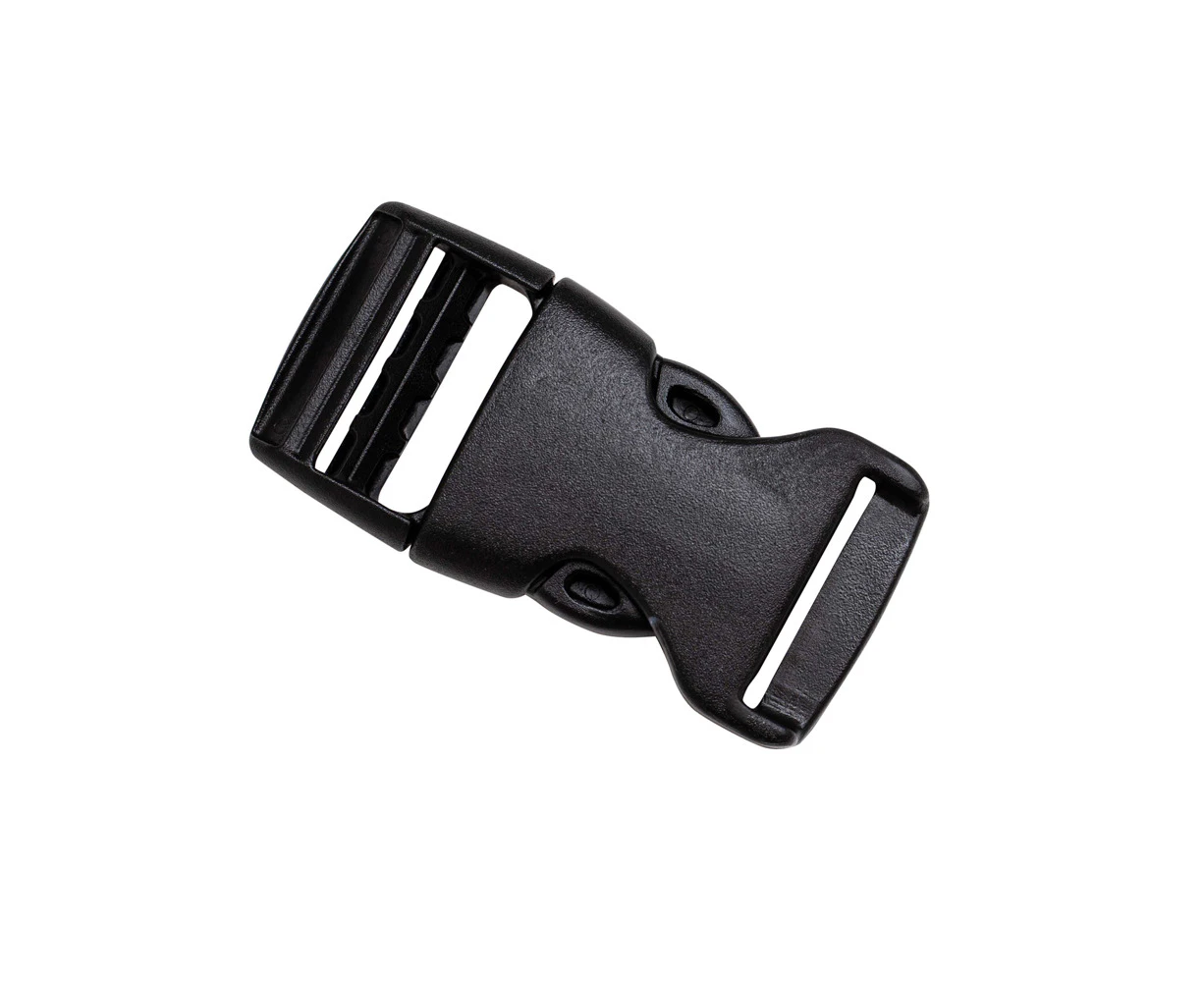 GMP Trovato Premium Plastic Side Release Buckle Clip 25mm Bag 10 Black