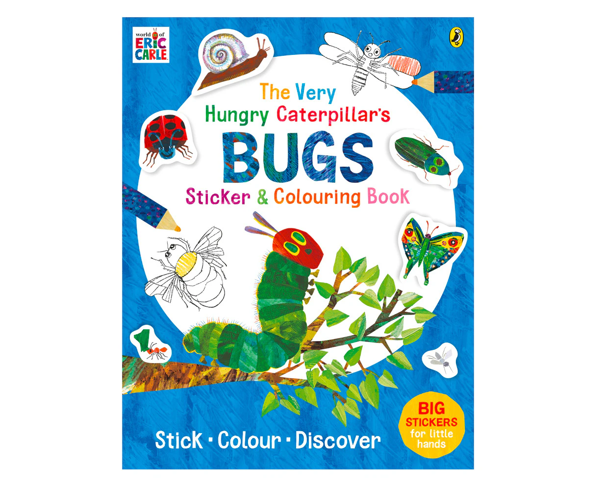 The Very Hungry Caterpillar's Bugs Sticker & Colour Paperback Kids Picture Book