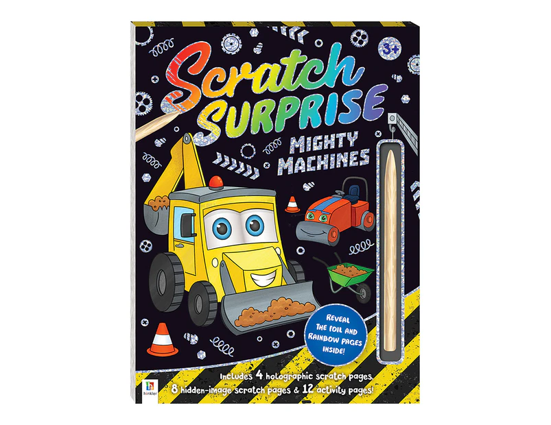 Kaleidoscope Scratch Surprise Mighty Machines Activity Book Art/Craft 3y+