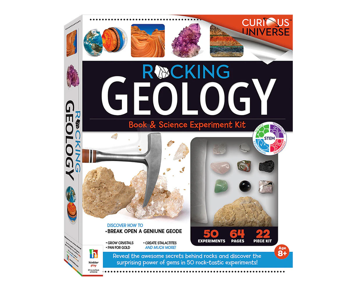 Curious Universe Rocking Geology Book And Science Kit Experiment Kids 8y+