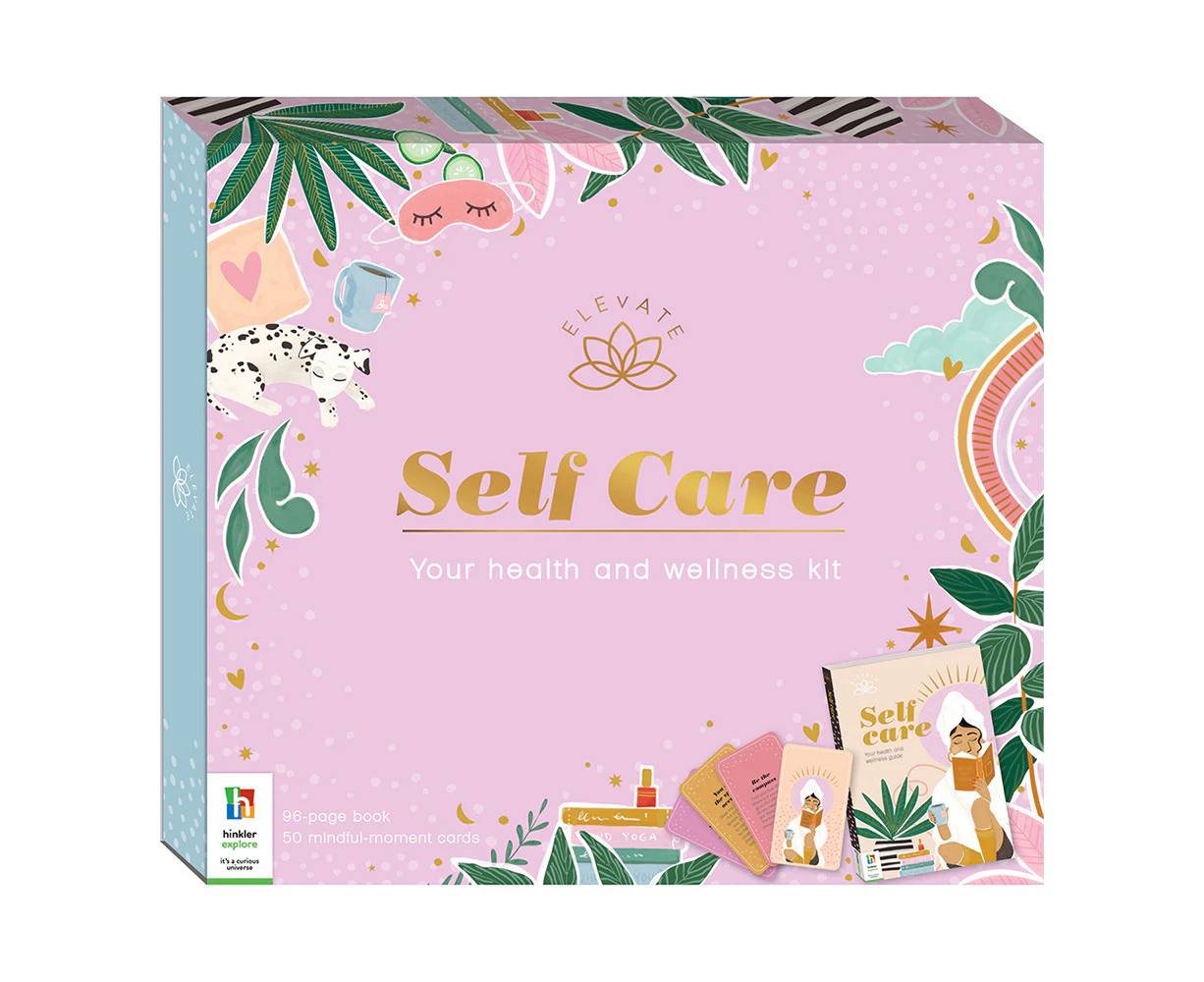 Elevate Self Care Mindful Wellness Book And Cards Kit Spiritual Health Adult