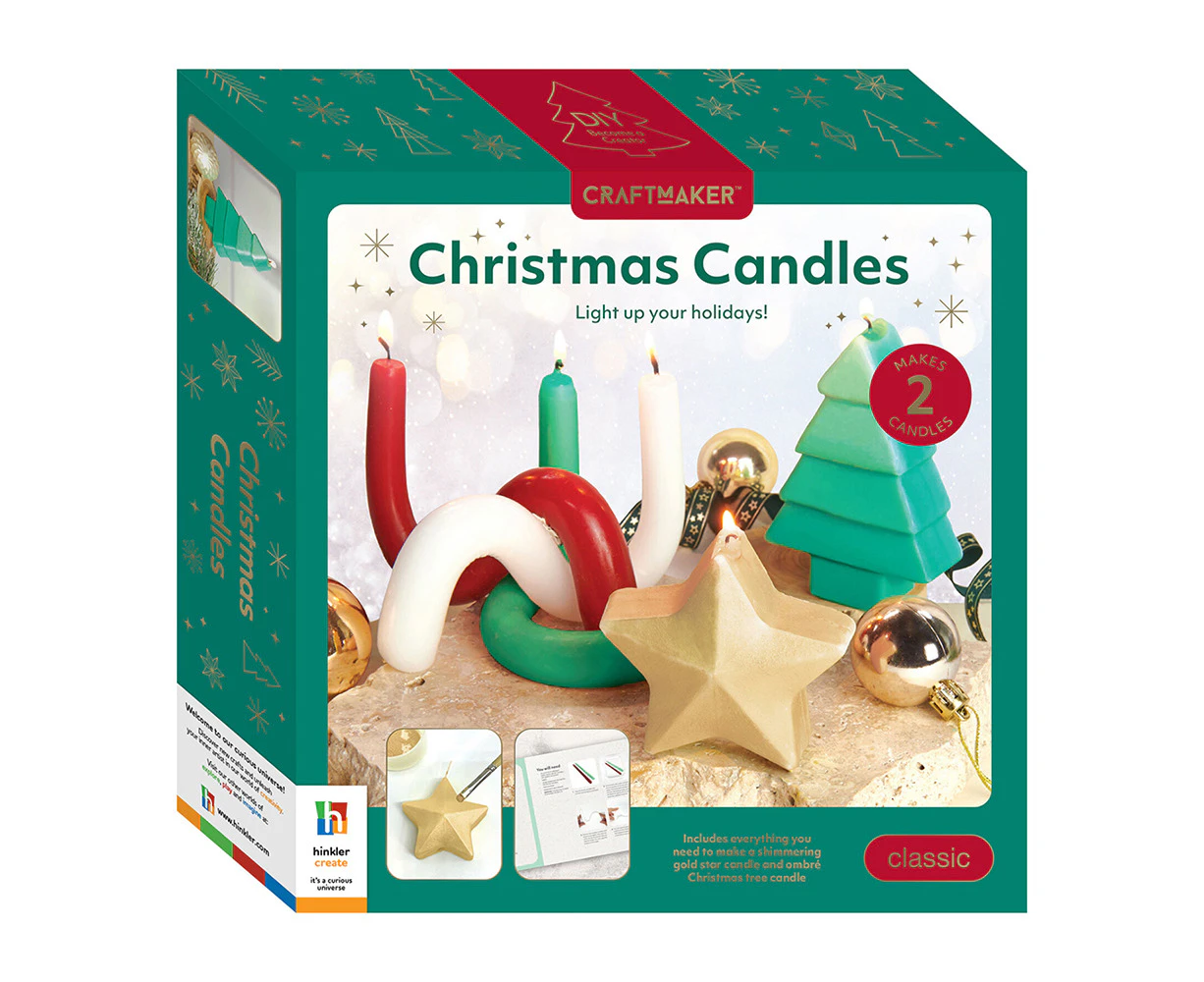 Craft Maker Christmas Candles Kit Classic Art/Craft Sctivity Set Project