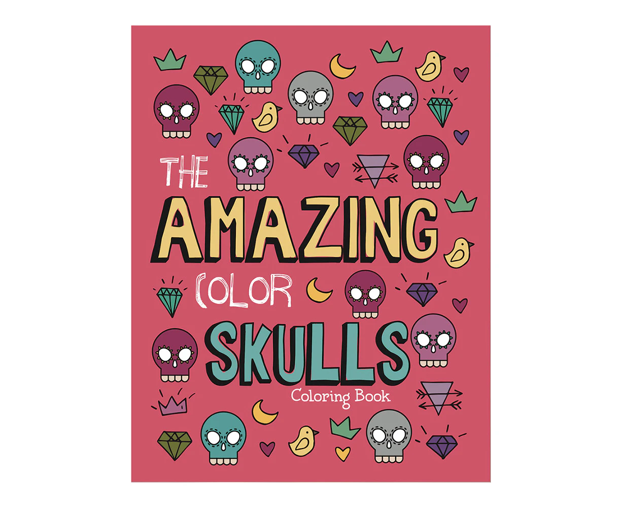 Hinkler Explore Foil Skulls Colouring: Amazing Colouring Book Art/Craft