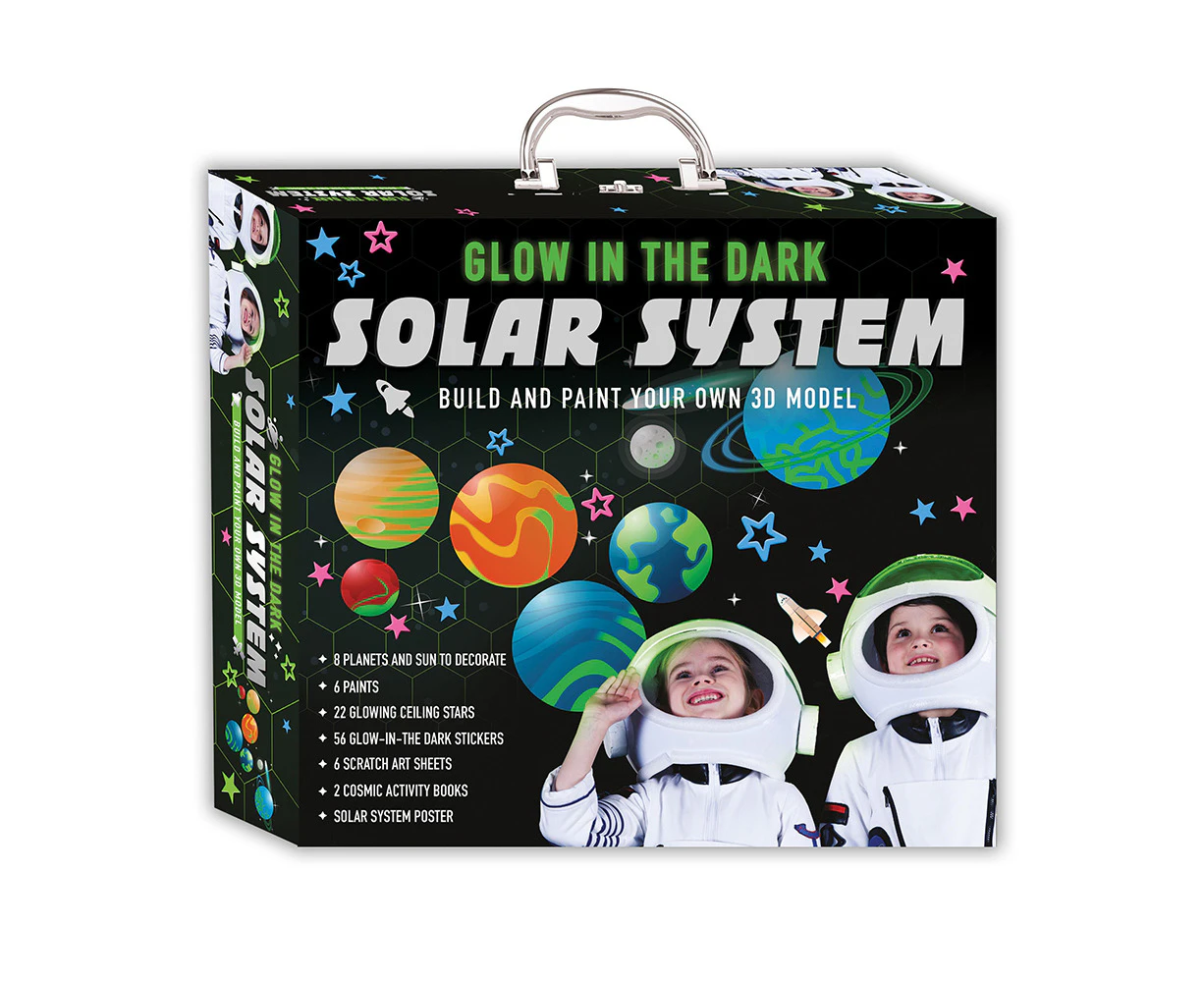 Bookoli Glow in the Dark Solar System Deluxe Gift Box Craft Activity Kit