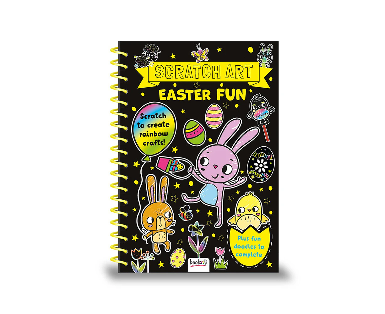 Bookoli Scratch Art: Easter Fun Art/Craft Activity Book Kids/Childrens 4y+