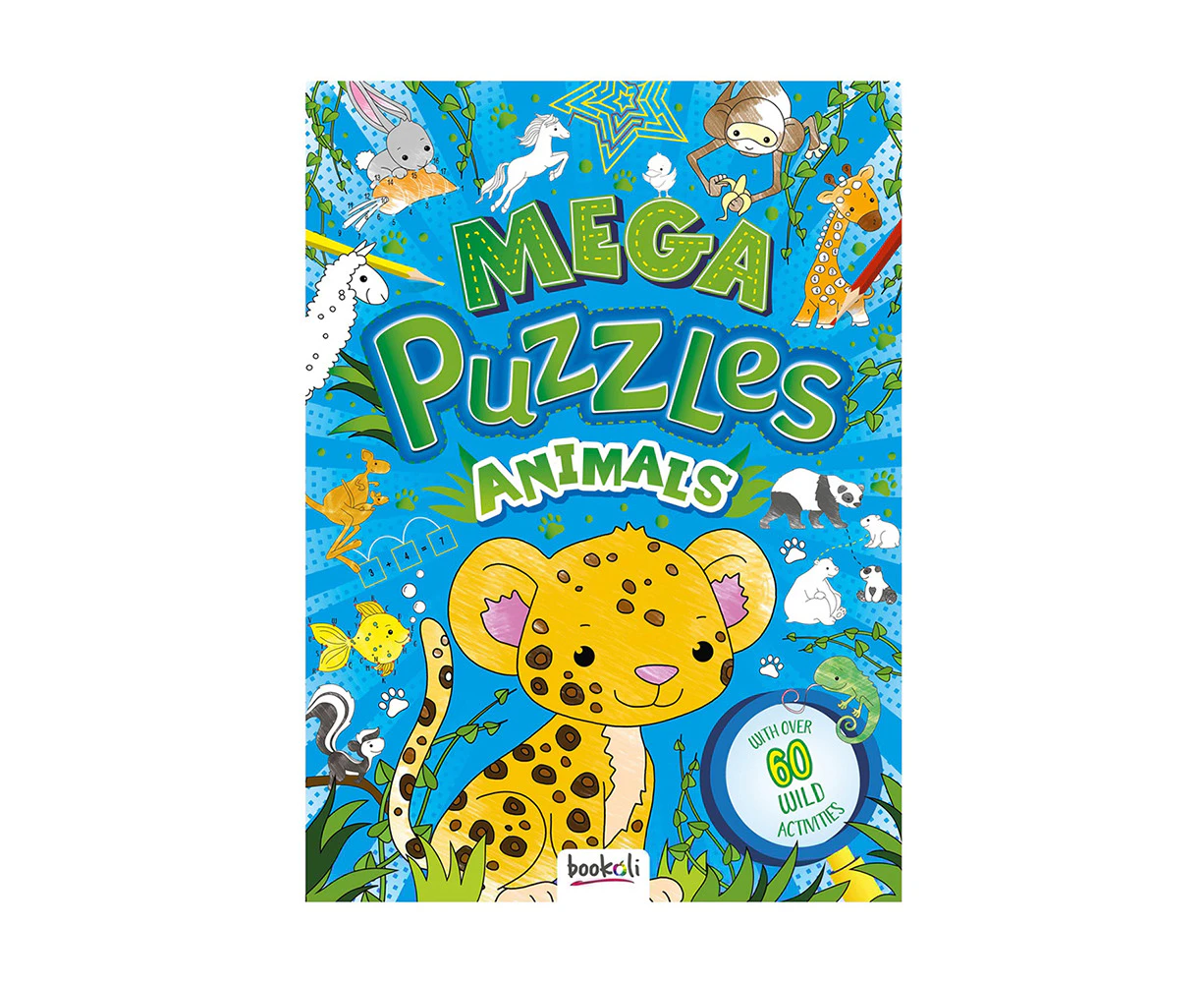 Bookoli Mega Puzzles: Animals Childrens Puzzle Book Kids Mind Activity 3y+