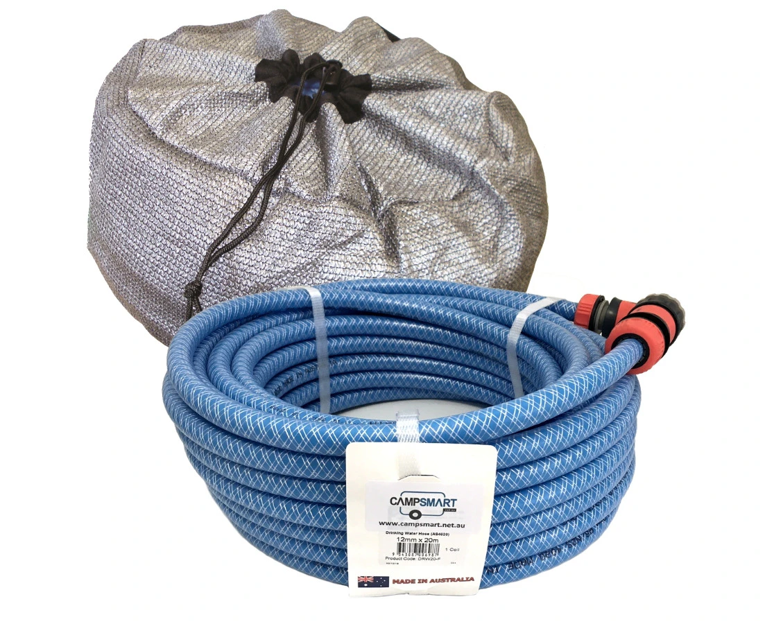 20m Drinking Water Hose with Fittings & Bag