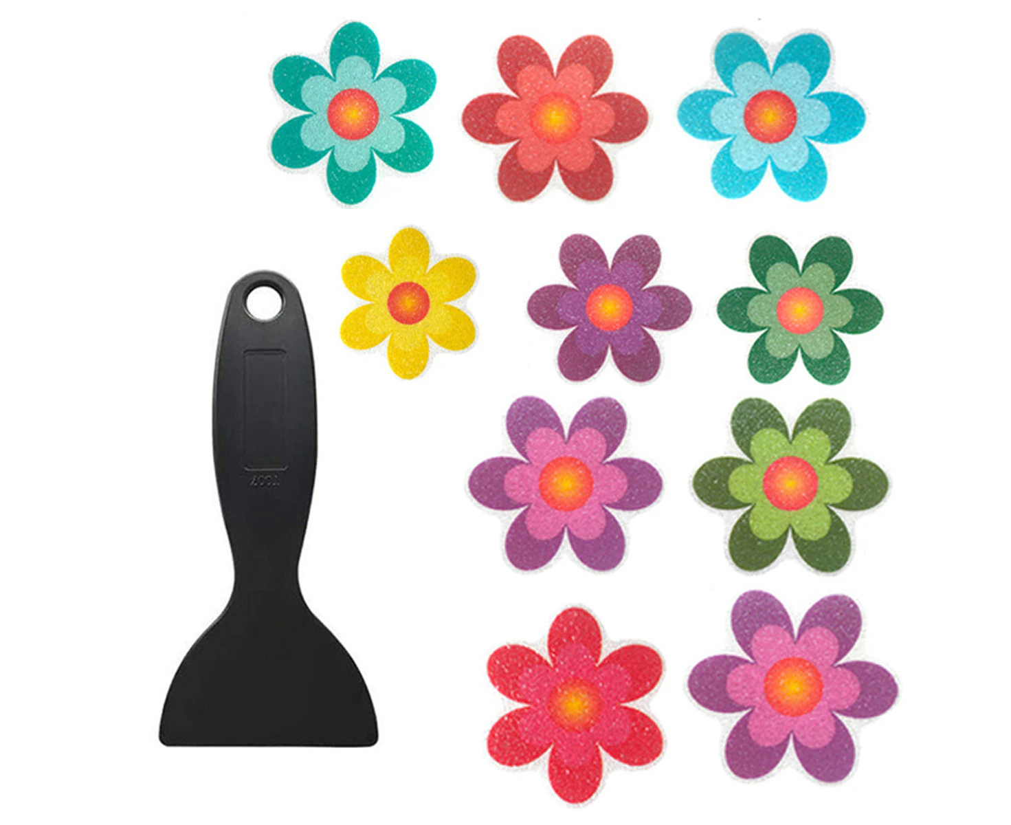 10pcs Anti-slip Stickers 10 Pcs Non-slip Bathtub Stickers Flower Shape