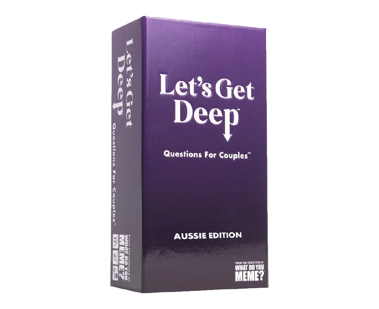 What Do You Meme Lets Get Deep Aussie Edition Question Card Game Family 17y+