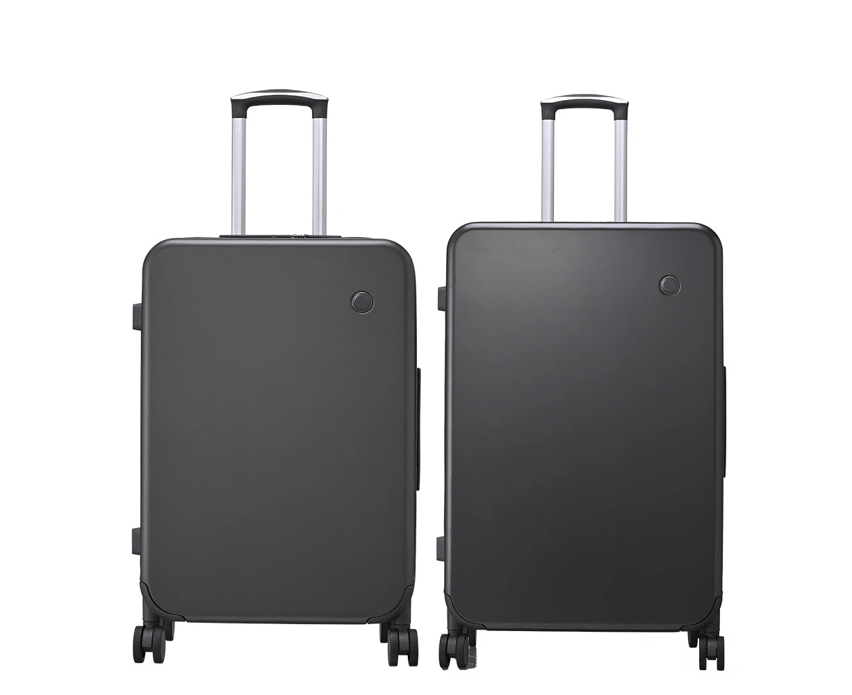 Tabibito 2-Piece Luggage Sets Hard Shell ABS Suitcase with Spinner Wheels TSA Lock Grey 20"28"