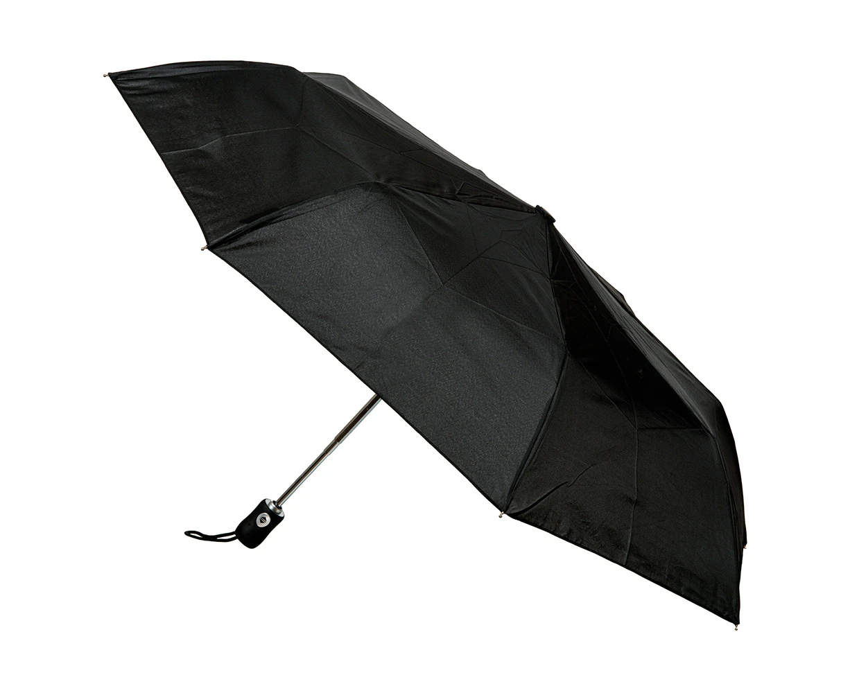 Clifton Women's Folding 97cm Auto Open Windproof Umbrella UV Sun Shade Black