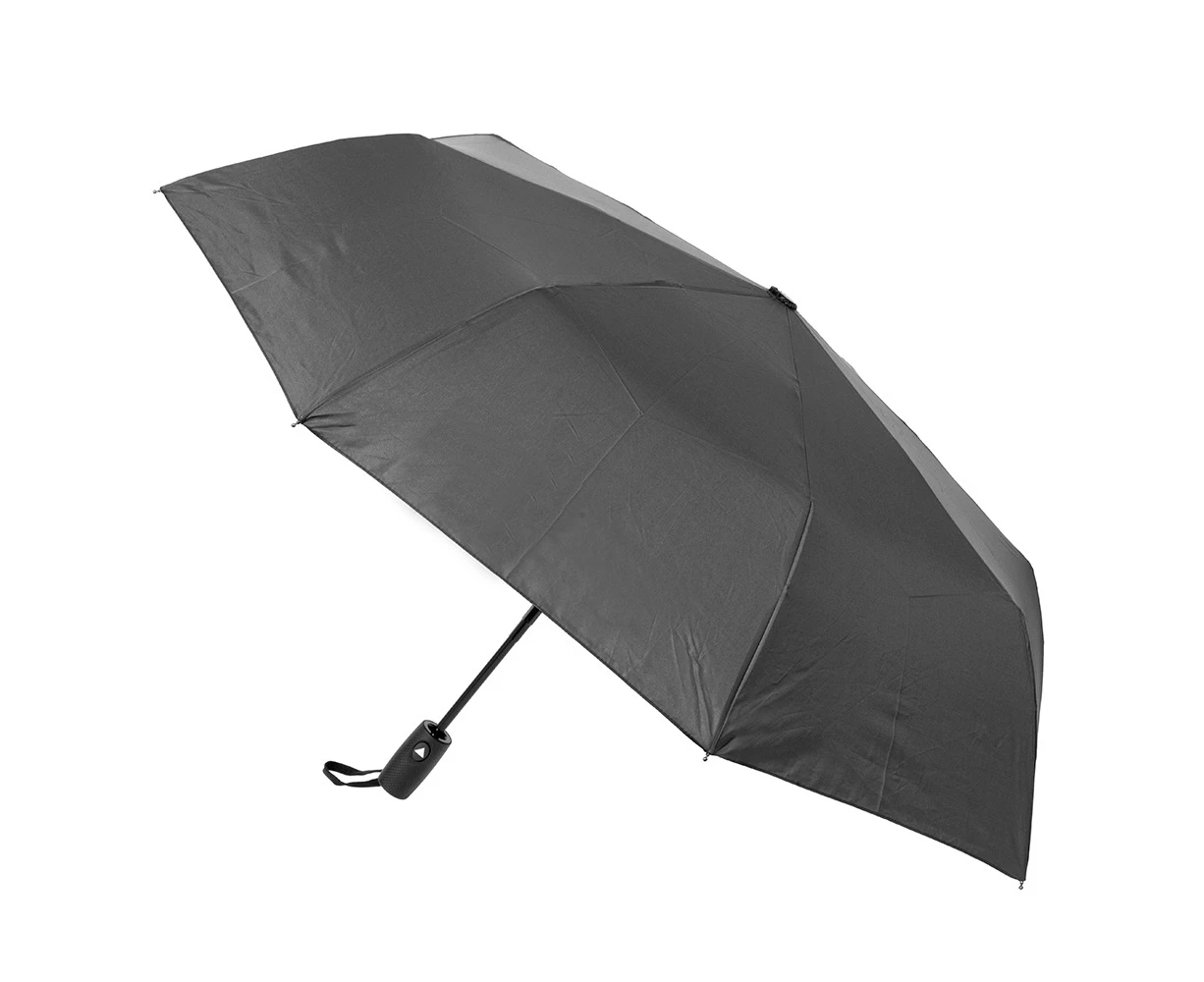 Clifton Women's Folding 100cm Auto Open Wind Resistant Umbrella UV Charcoal