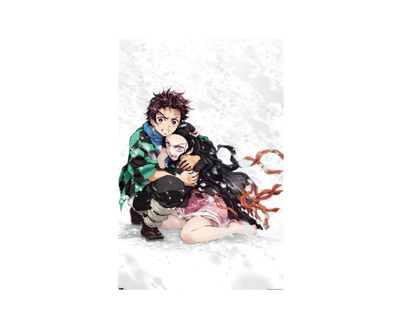 Impact Merch Demon Slayer Tanjiro & Nezuko Snow Regular Sized Poster 92x61cm