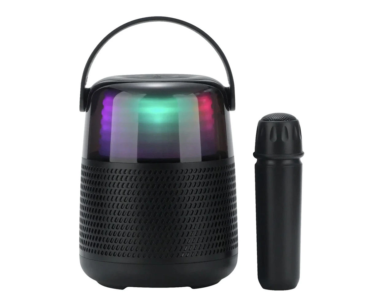 Moki Starmaker Wireless Bluetooth Karaoke Combo w/Microphone & LED Speaker Set