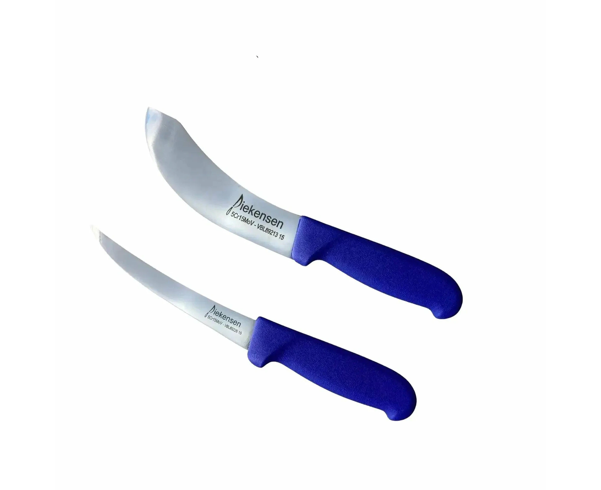 Diekensen Butchers 6'' Curved Knives Set For Skinning Knife & Boning Knife Blue