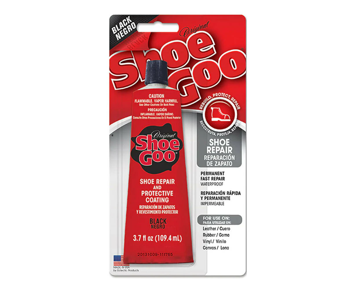 Waproo Shoe Goo Glue Shoe/Boot/Heel Repair & Protector - Black 110ml Tube