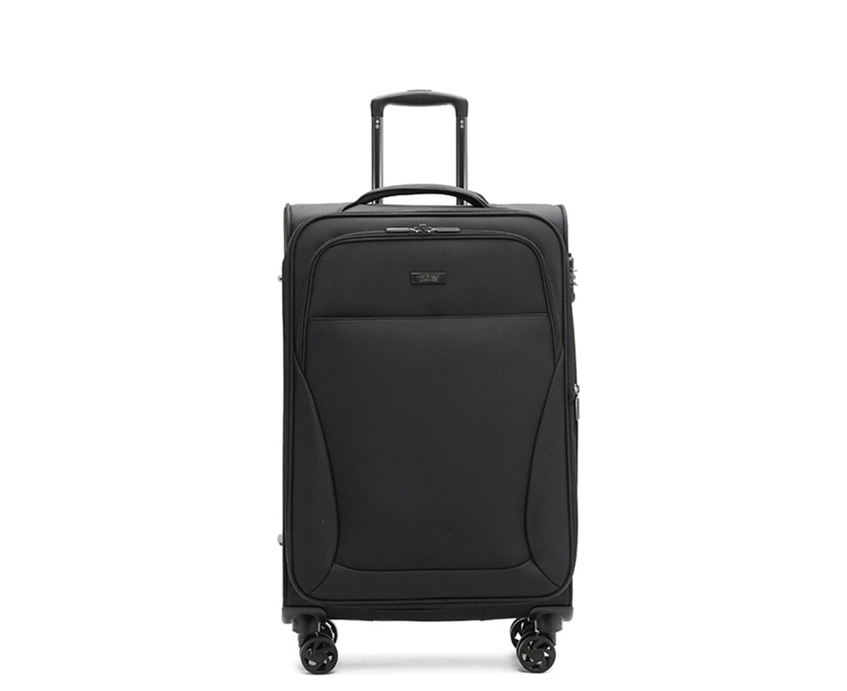 Australian Luggage Co Softside Wings  4-Wheeled Travel Suitcase 25" - Black