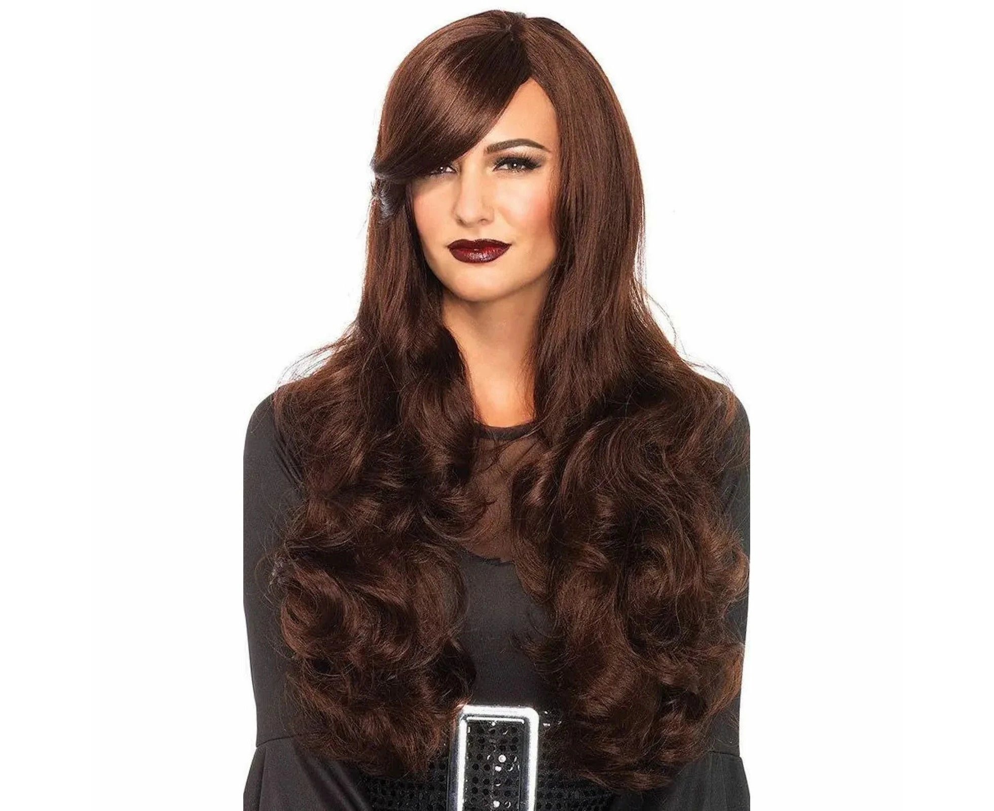 Long Wavy Brown Wig