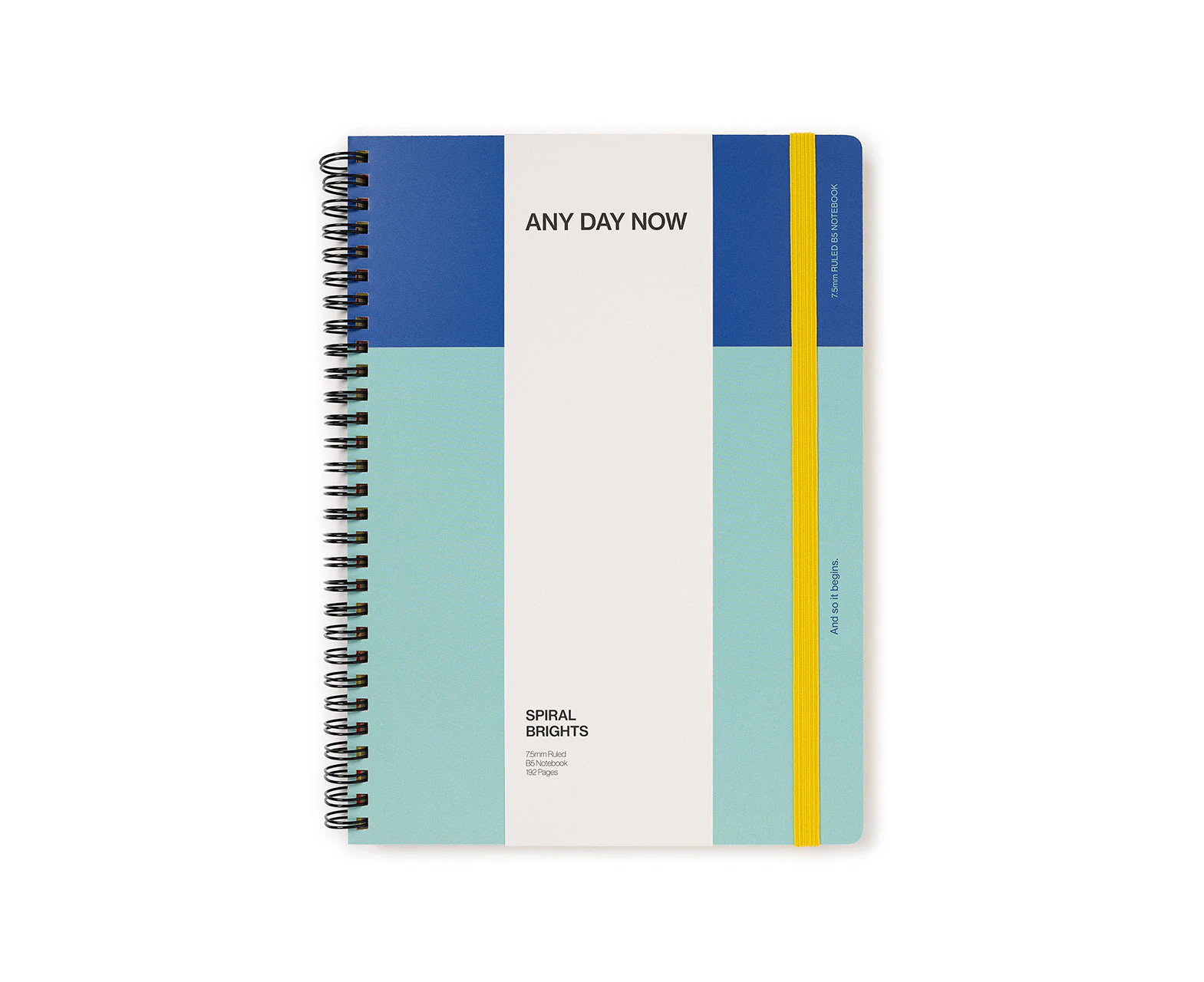 Any Day Now Dot Grid B5 Ruled Notebook 80gsm Paper Journal 192 Pages Blue & Sky