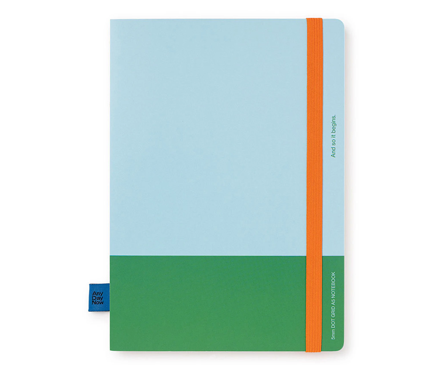 Any Day Now A5 Bound Ruled 80gsm Paper Notebook 192 Pages Journal Green & Mint