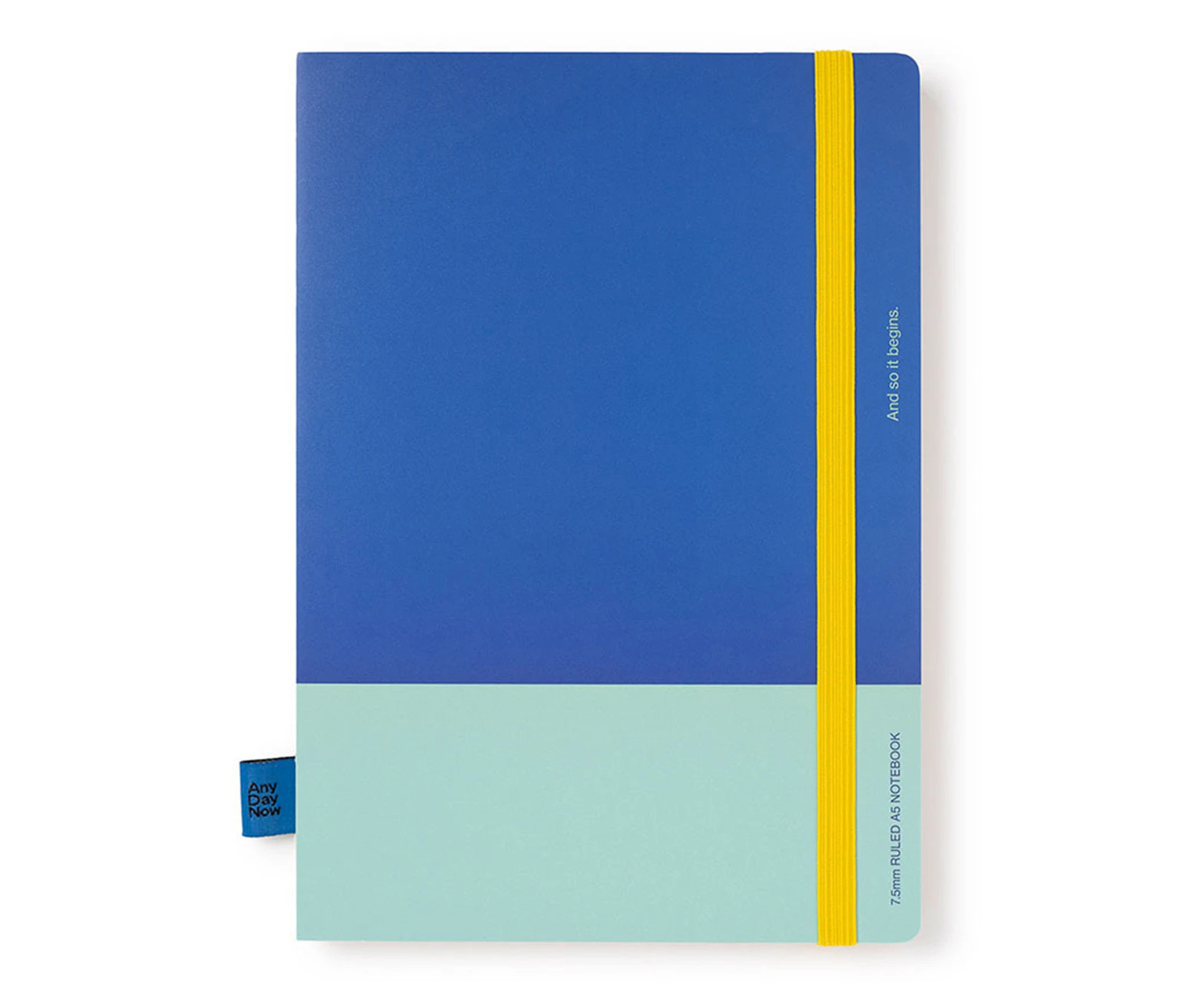 Any Day Now A5 Bound Ruled 80gsm Paper Notebook 192 Pages Journal Blue & Sky