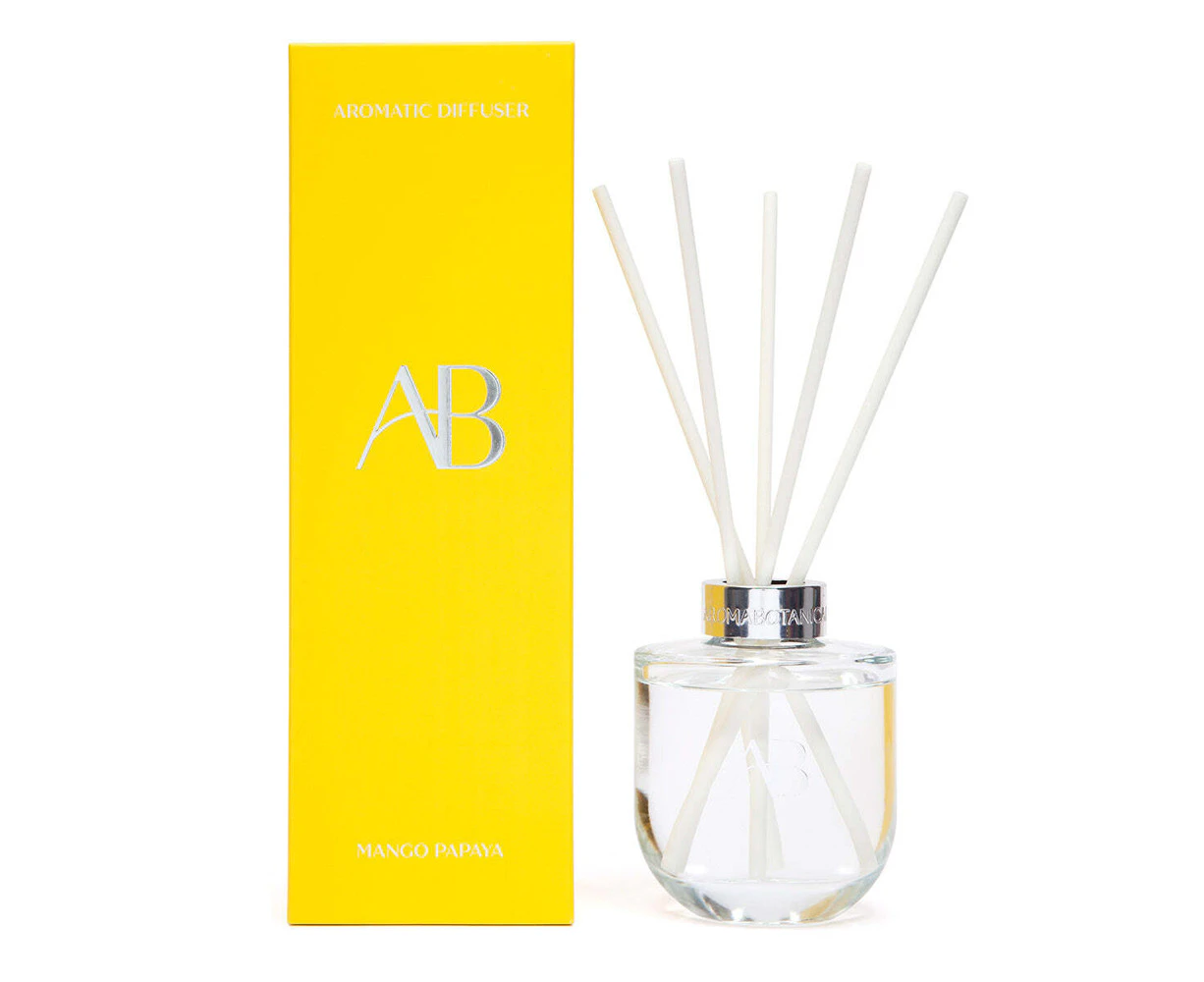 Aromabotanical 200ml Reed Diffuser Scented Home Fragrance/Aroma Mango Papaya