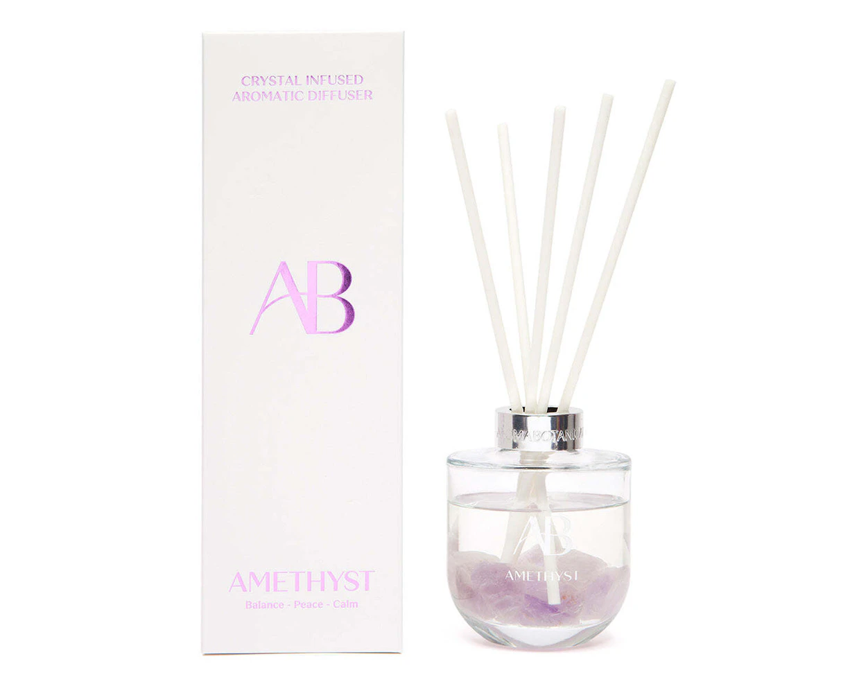 Aromabotanical Crystal200ml Reed Diffuser Scented Home Fragrance/Aroma Amethyst