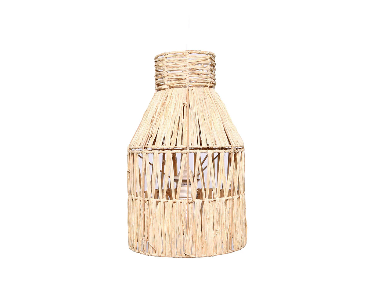 Rayell 40cm Hanging Pendant Light Shade Cover Stacy Raffia Home Decor Natural