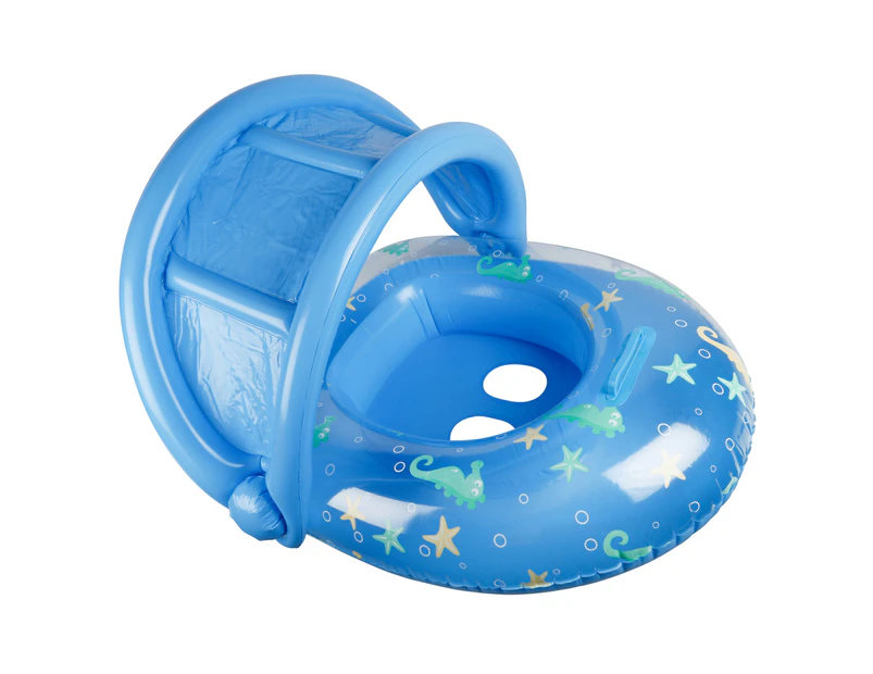 Airtime Sealife 90cm Canopy Float Pool/Beach Inflatable Raft Baby/Toddler Blue