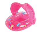 Airtime Sealife 90cm Canopy Float Pool/Beach Inflatable Raft Baby/Toddler Pink