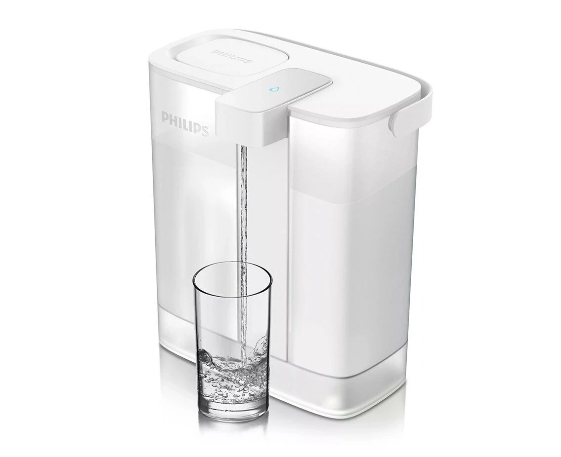 Philips 3L White Powered Water/Drinking Pitcher w/ Instant Micro X-Clean Filter