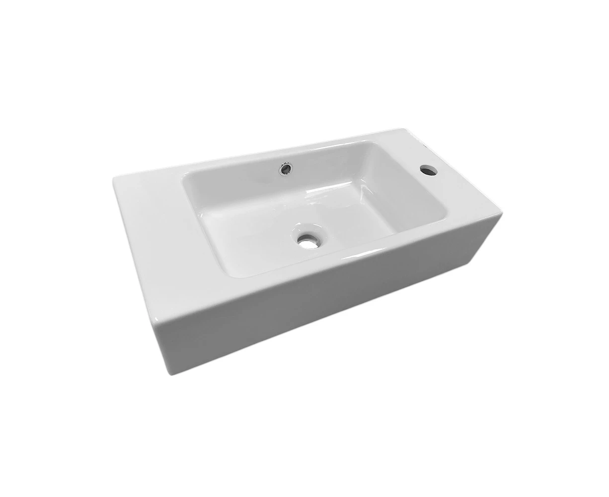 Astra Walker Traccia Ceramic Wall Mount Washbasin/Sink 1TH Gloss White 908962