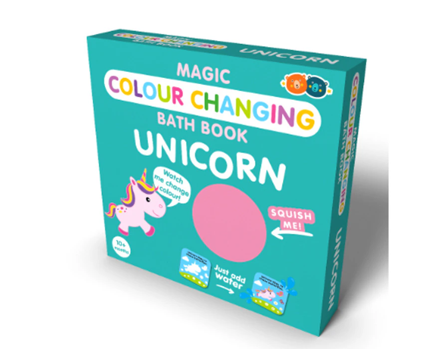 Buddy & Barney Magic Colour Changing Bath Book Unicorn Kids/Children Fun Play 1+