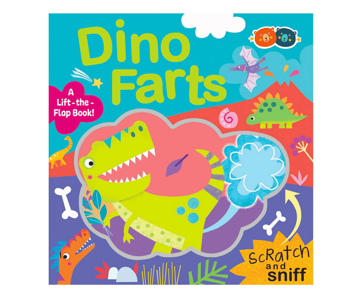 Buddy & Barney Scratch & Sniff Kids/Childrens Fart Flip Book - Dinosaur 1+