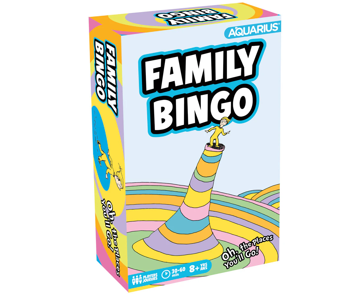 Aquarius Oh, the Places You'll Go! Family Bingo Game Kids/Adult Party Play 8+