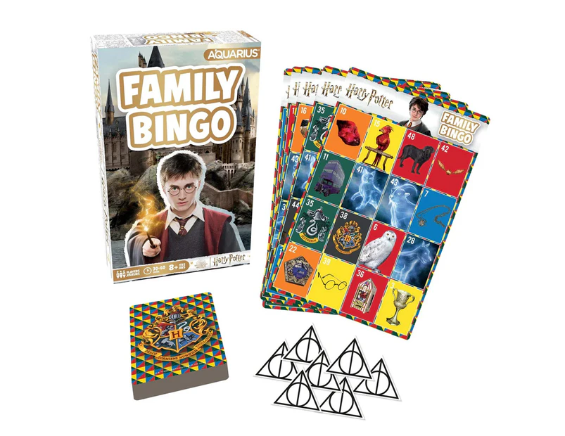 Aquarius Harry Potter Family Bingo Party Playing Card Game Kids/Adult Fun 8y+