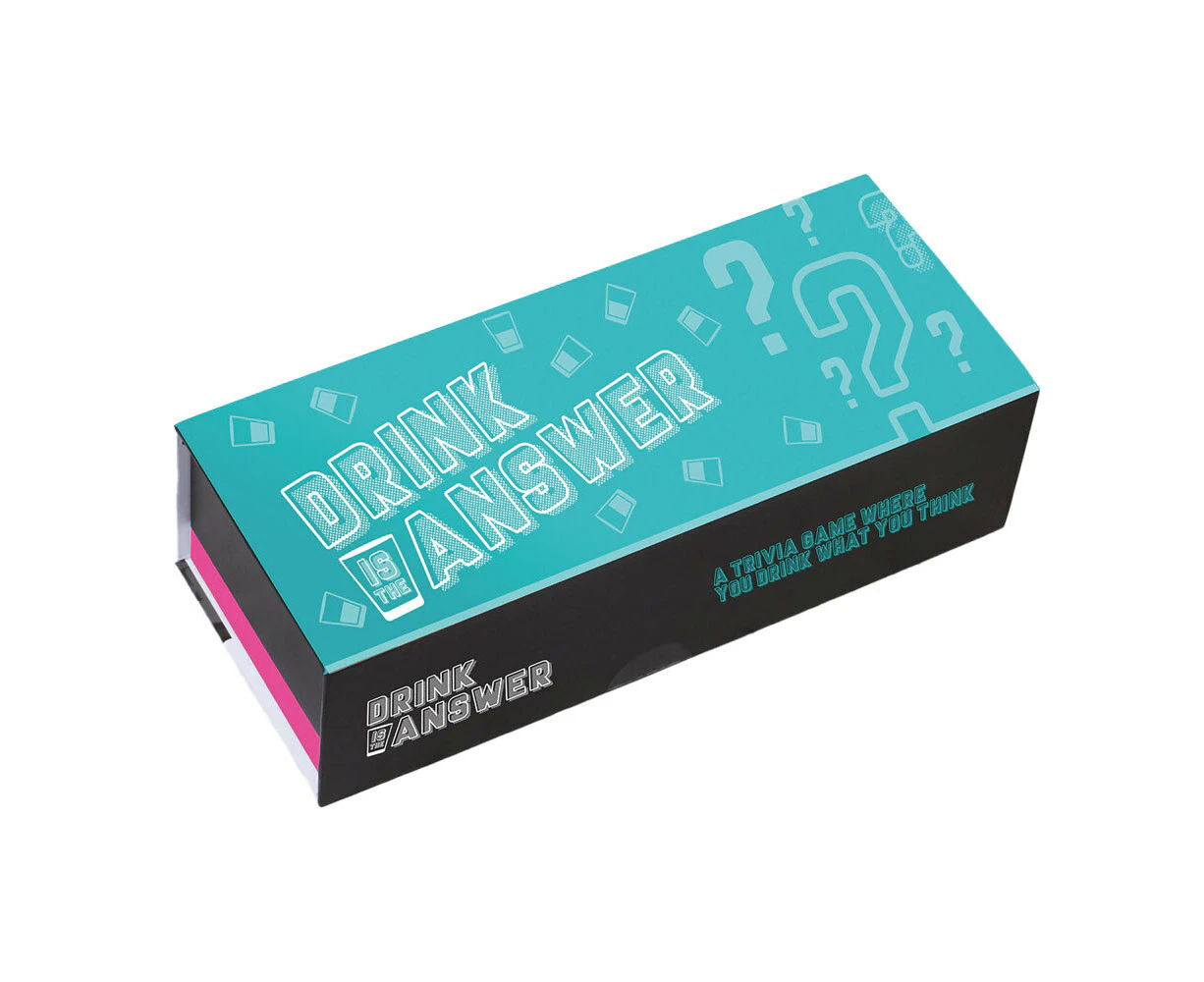 Bubblegum Stuff Drink is the Answer Adult Trivia/Guessing Drinking Game Set