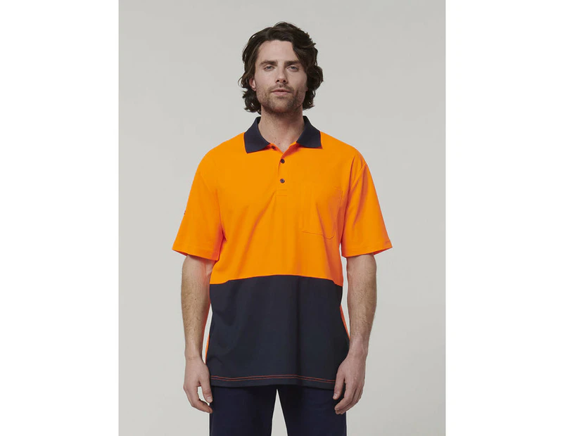 Hard Yakka Men's Short Sleeve Hi Vis Polo (Y19616)