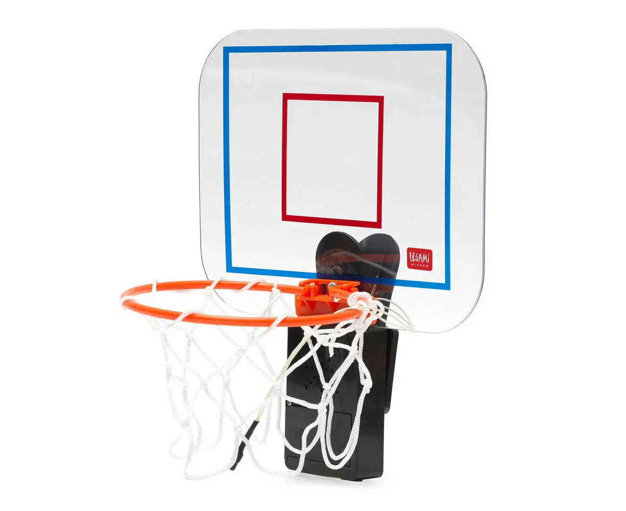 Legami Wall Mount/Hung Magic Shot Sound Basketball Hoop For Waste Rubbish Bin