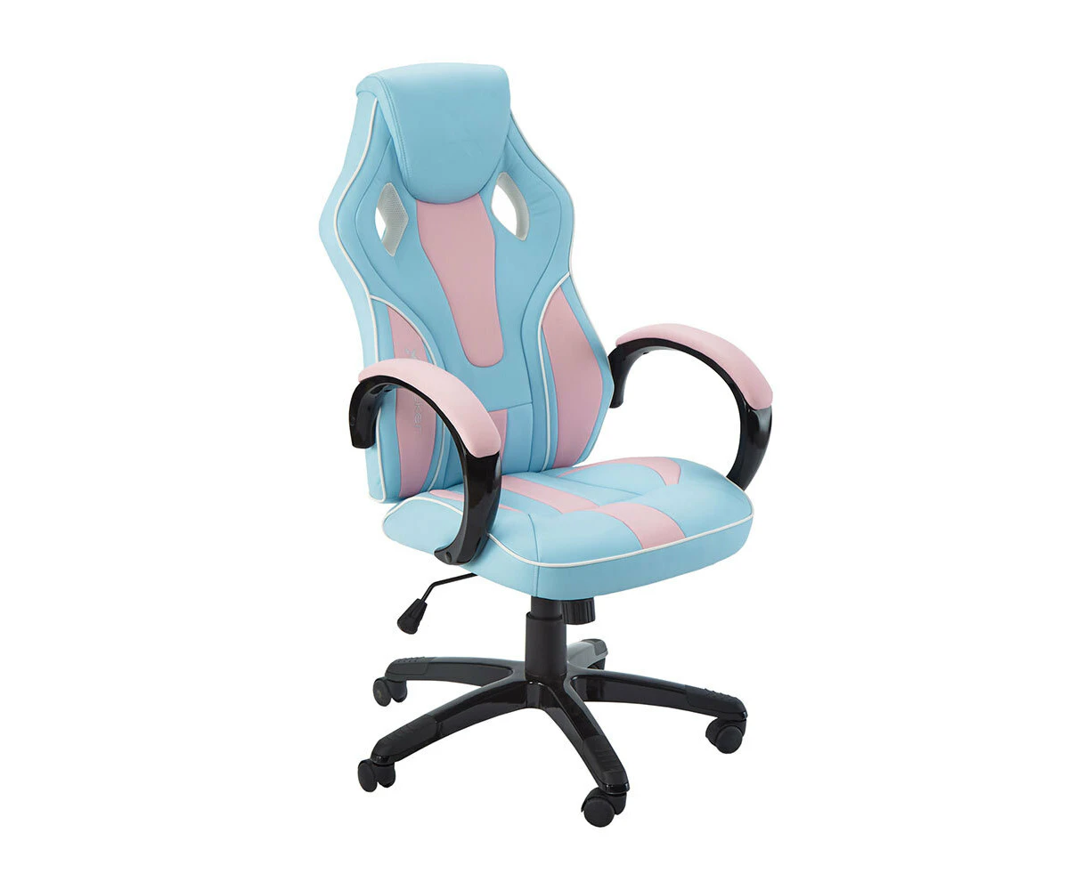 X Rocker Maverick Ergonomic Office Gaming Chair - Bubble Gum