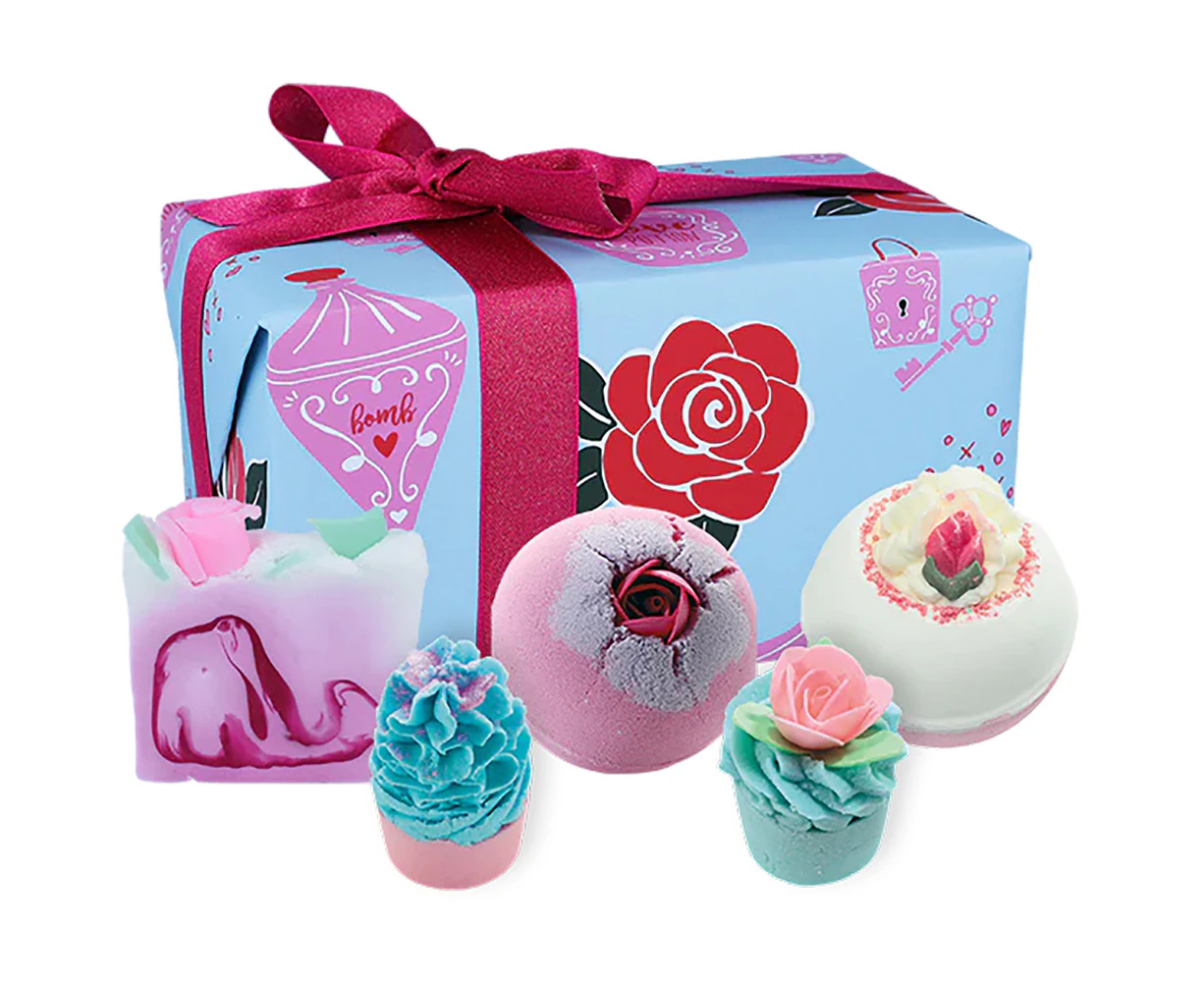 5pc Bomb Cosmetics Love Potion Bath Bomb/Soap Slice Gift Box Body Fragrance