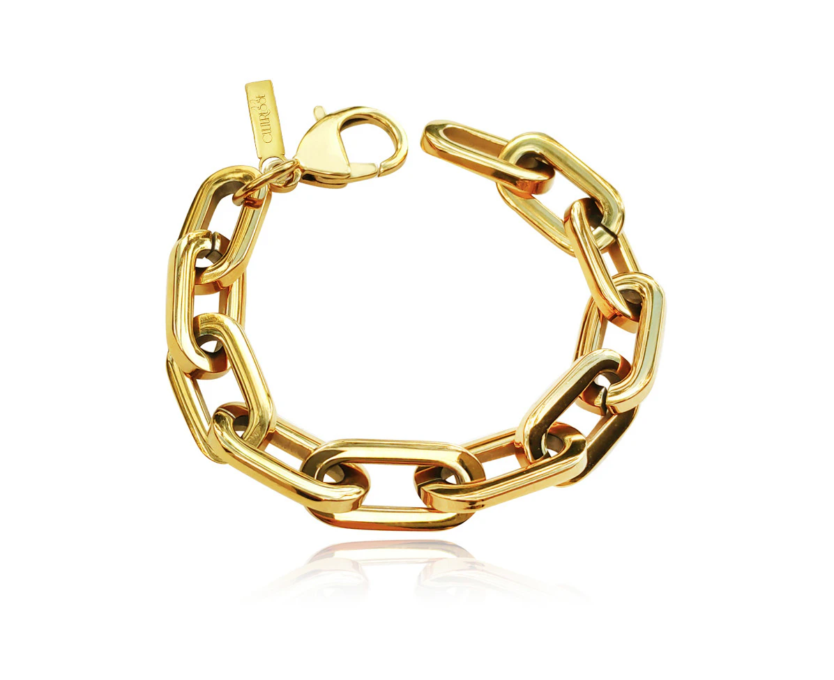 Culturesse Aella Modern Muse 20cm Chain Bracelet 18K Gold Plating Jewellery