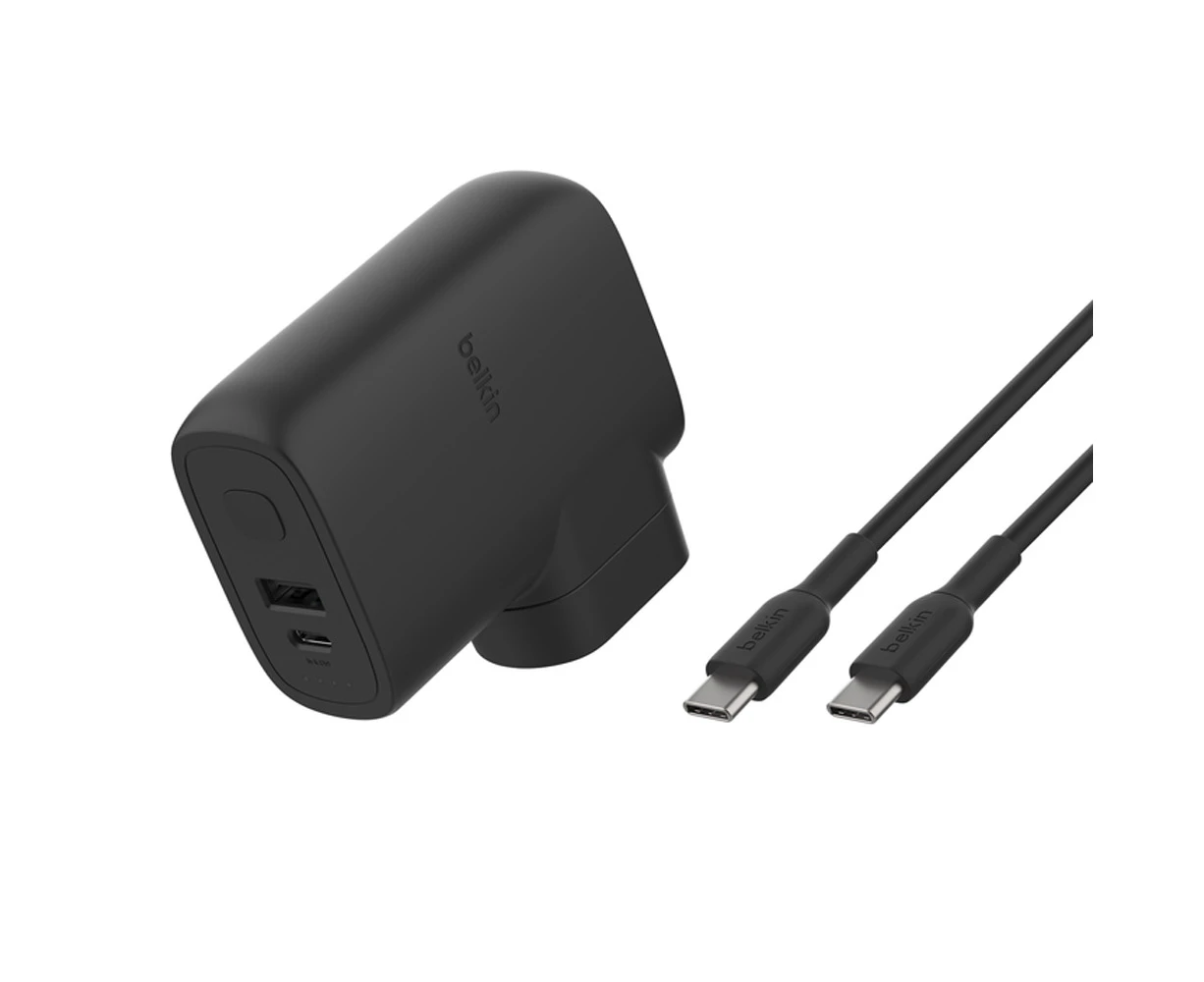 Belkin BoostCharge Hybrid Wall Phone/Device Charger 25W + Power Bank 5K Black