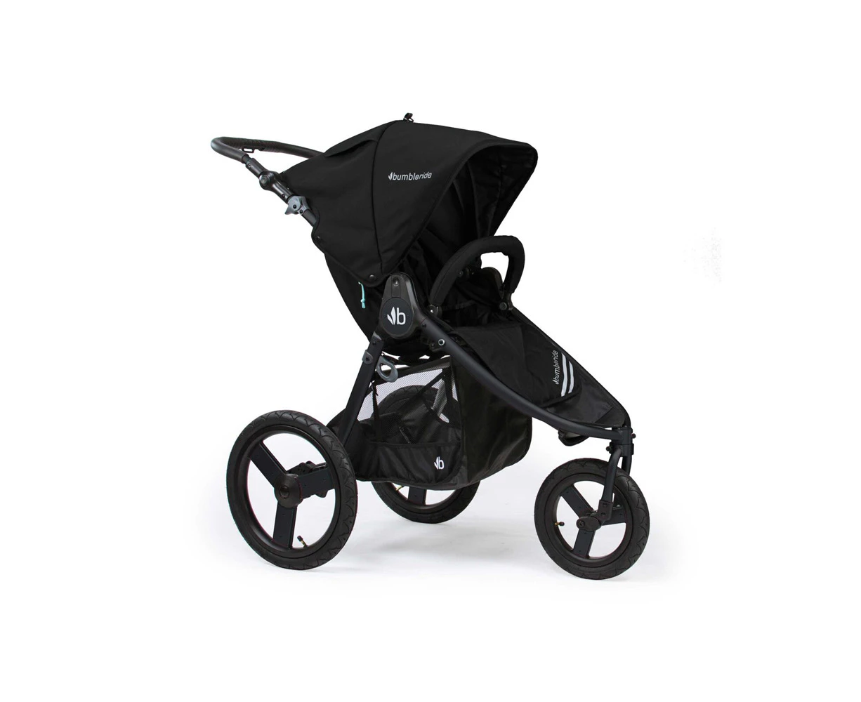 Bumbleride Speed Baby/Infant Pram/Stroller Long Footwell w/ Air Pump 6m+ Black