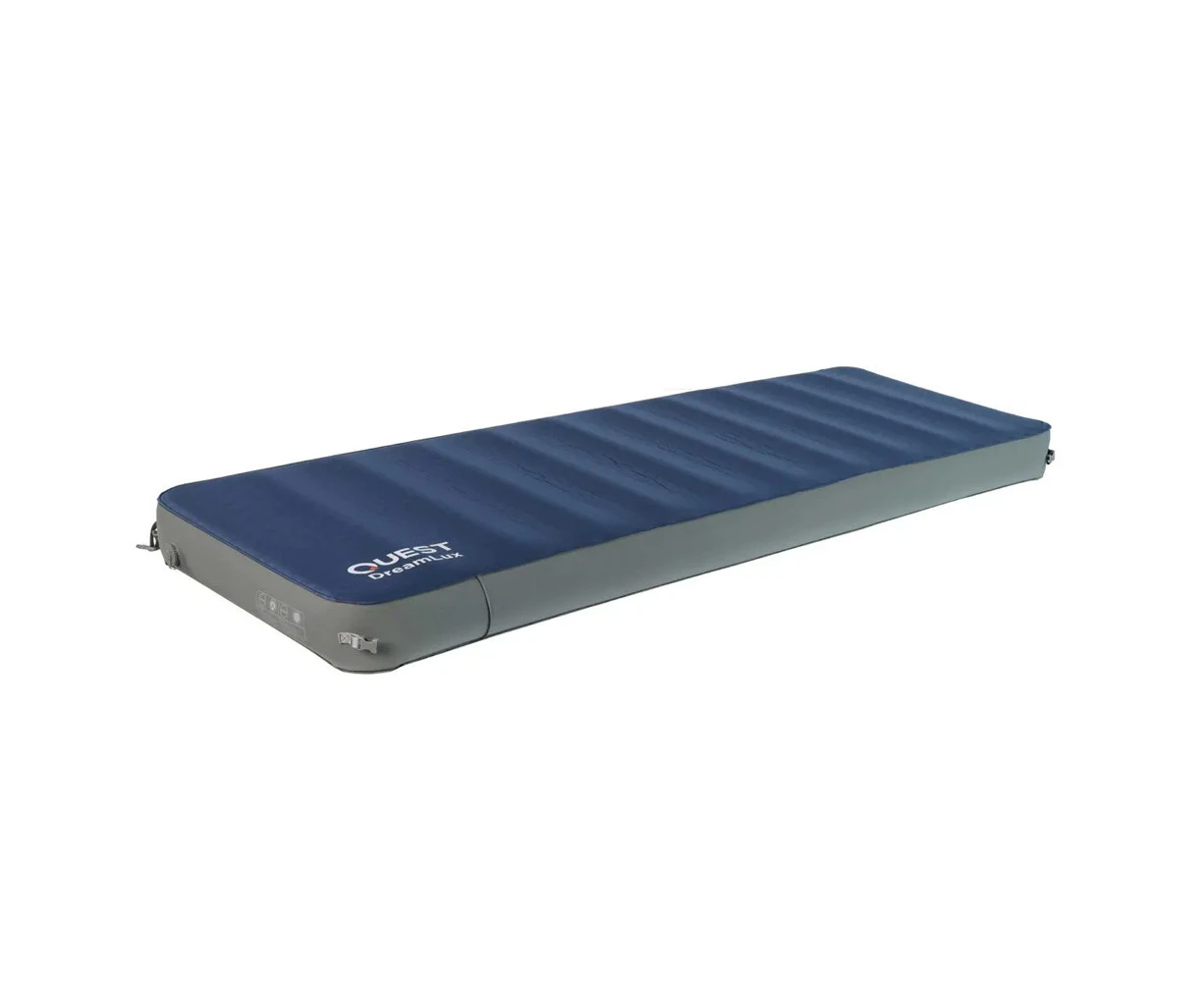 Quest DreamLux 198cm Single Self Inflating Mat Outdoor Camping Mattress Blue