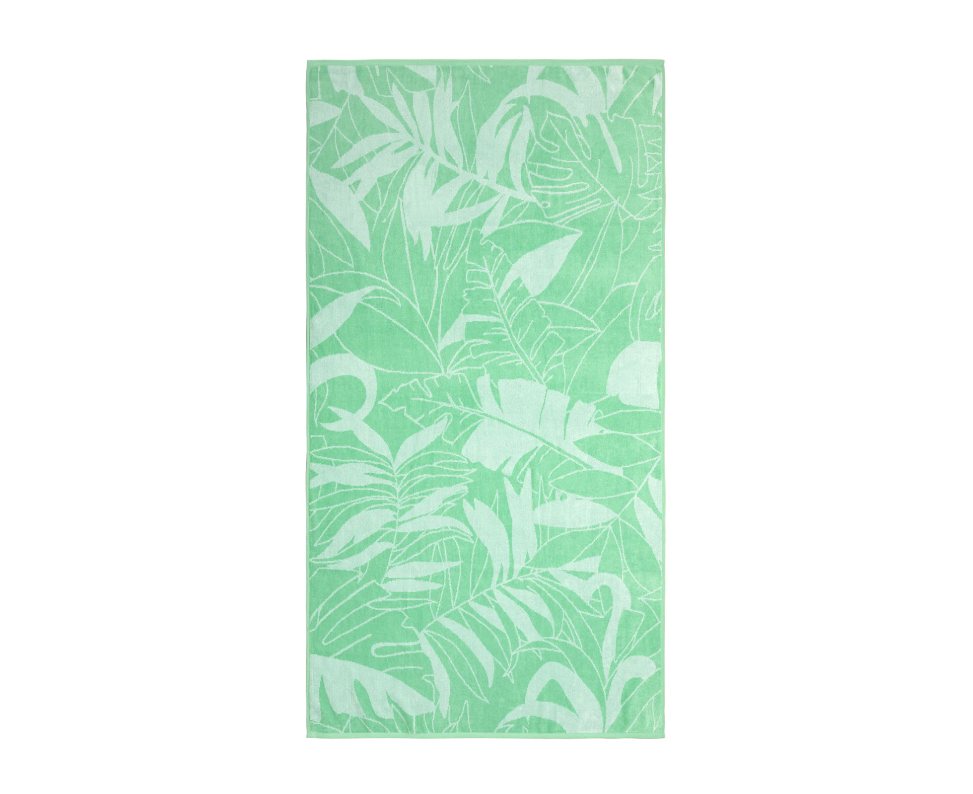 Tommy Bahama Lavish Leaves 91x173cm Cotton Beach Towel Absorbent Aqua/Seafoam