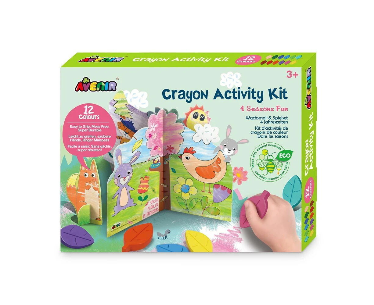 Avenir Crayon Activity Kit 4 Seasons Fun Art/Craft Kids/Children Colouring 3y+