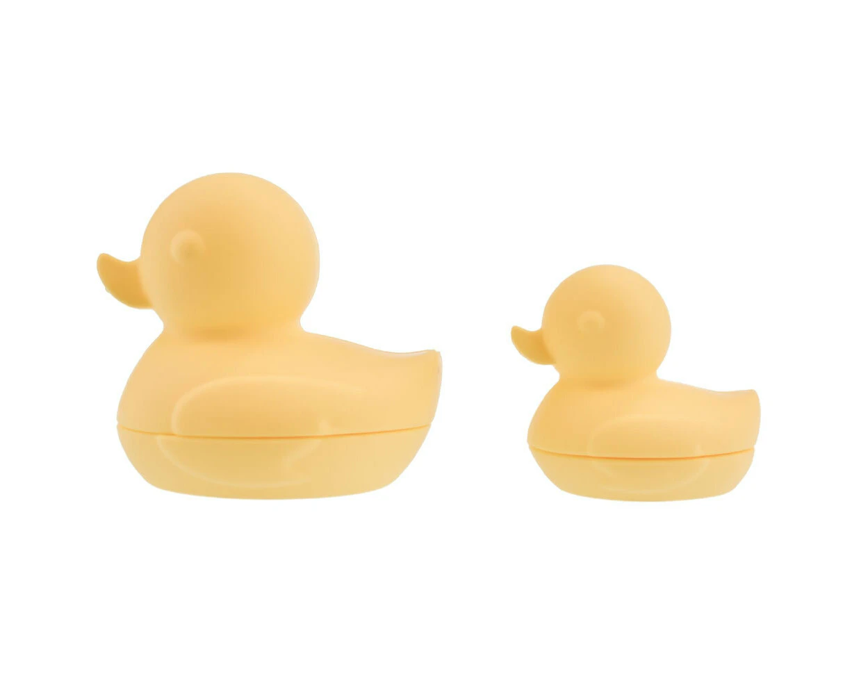 2pc Koala Dream Silicone Kids/Childrens Interactive Bath Ducks Yellow 6M+